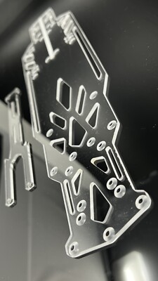 Acrylic Reve D Mc1 acrylic super flex rc drift chassis