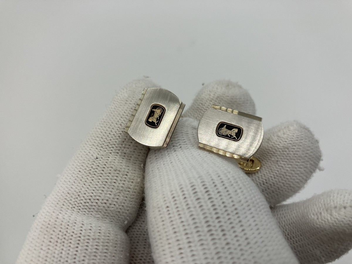 Celine Cufflinks Silver & Gold Free Shipping from Japan | eBay