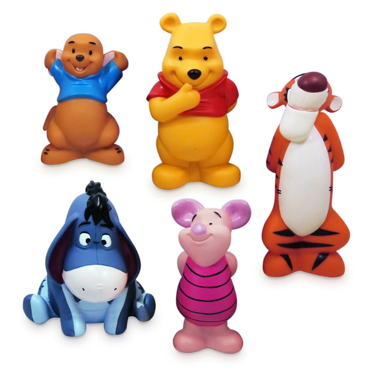 Disney Winnie The Pooh Deluxe Bath Toys 5 Figure Figures