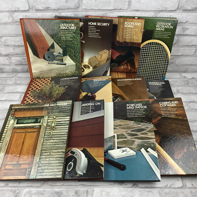 Time Life-Books Home Repair And Improvement Lot 12 Hardback Outside Home Repair