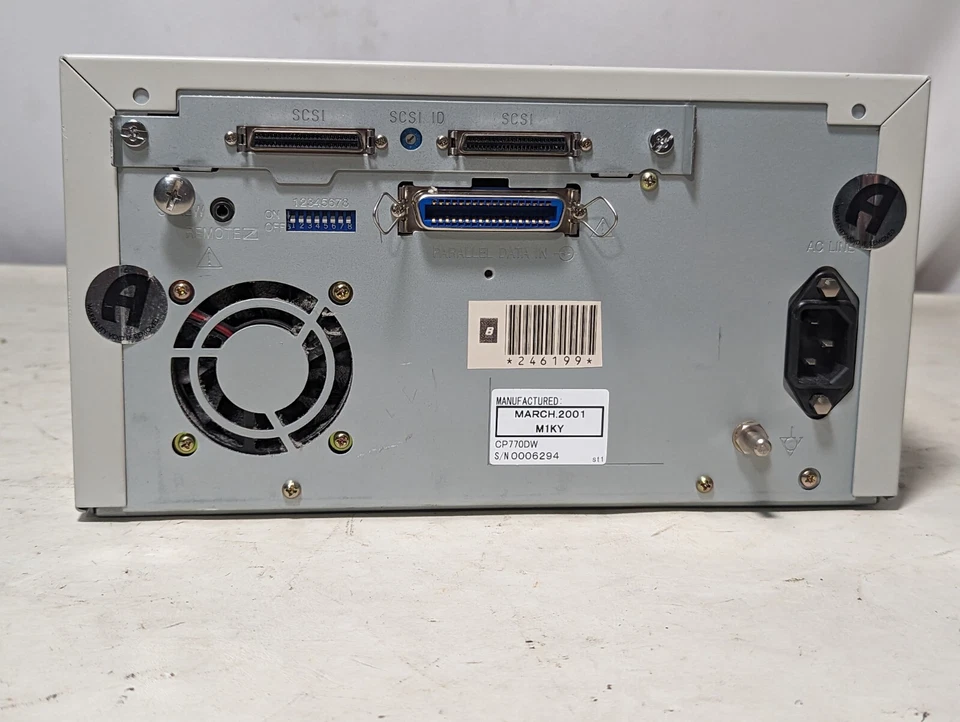 Mitsubishi CP770DW digital color printer - Image 3 of 4