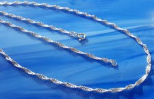 Singapur Kette Silber 925 Halskette 38 -80 cm echt Sterlingsilber kb31