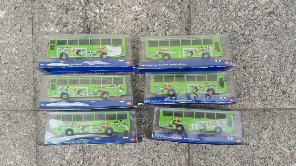 SIKU 4945 LOT 6 BUS AUTOBUS AUTOCAR MAN COUPE DU MONDE FOOTBALL 2006 NEUF 1/87 - Photo 2/4