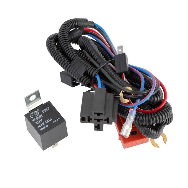 12v Grille Mount Blast Tone Horns Horn Wiring Harness Relay Kit For Car Truck