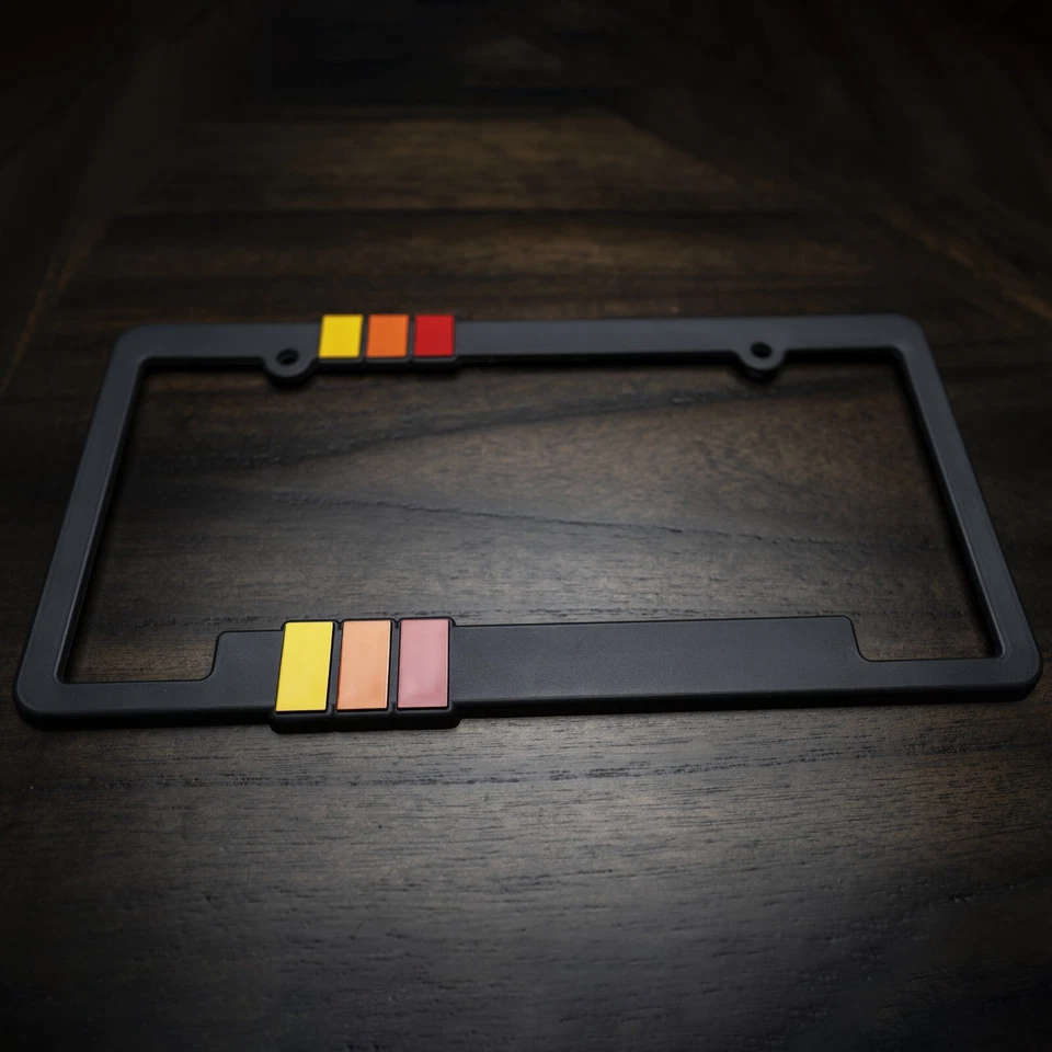 Toyota-Retro-Style-License-Plate-Frame-TRD-Offroad-Tacoma-FJ-Cruiser-4x4 - Image 3 of 4