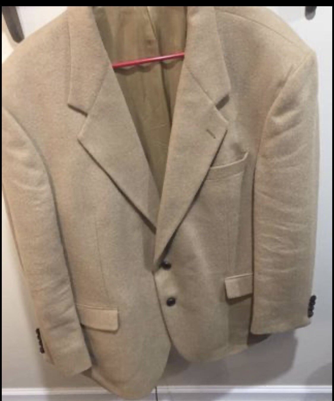 FILA Blazer giacca Tailors Row By Deansgate 100% capelli di cammello cappotto sportivo marrone chiaro taglia R 44