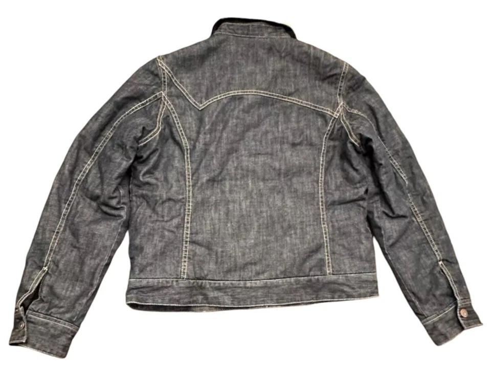 Dickies Sherpa Lined Fleece Denim Jean Trucker Jacket Women’s M - Image 2 of 3