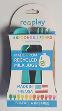 Replay Children Spoons  Forks Set of 4 Recycled Plastic BPA Free New