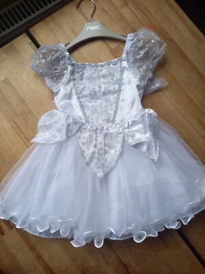 Fairy Snowflake White Wings Glitter Frilly Tutu Lined Dress 18-23 months  NEW | eBay UK