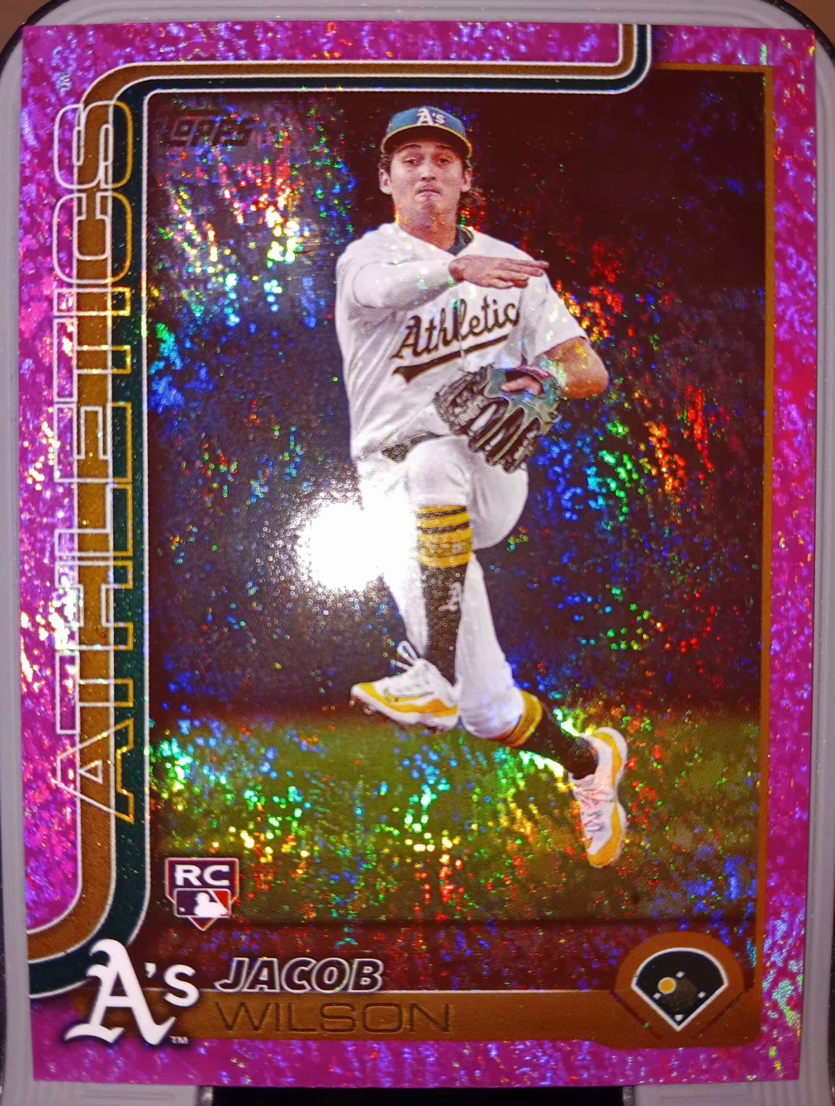 2025 Topps Series 1 - Jacob Wilson #314 Pink Holo Foil (RC)