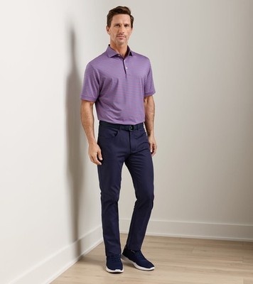 Peter Millar EB66 Pants Mens 35x32 Blue Performance Five-Pocket Golf Stretch