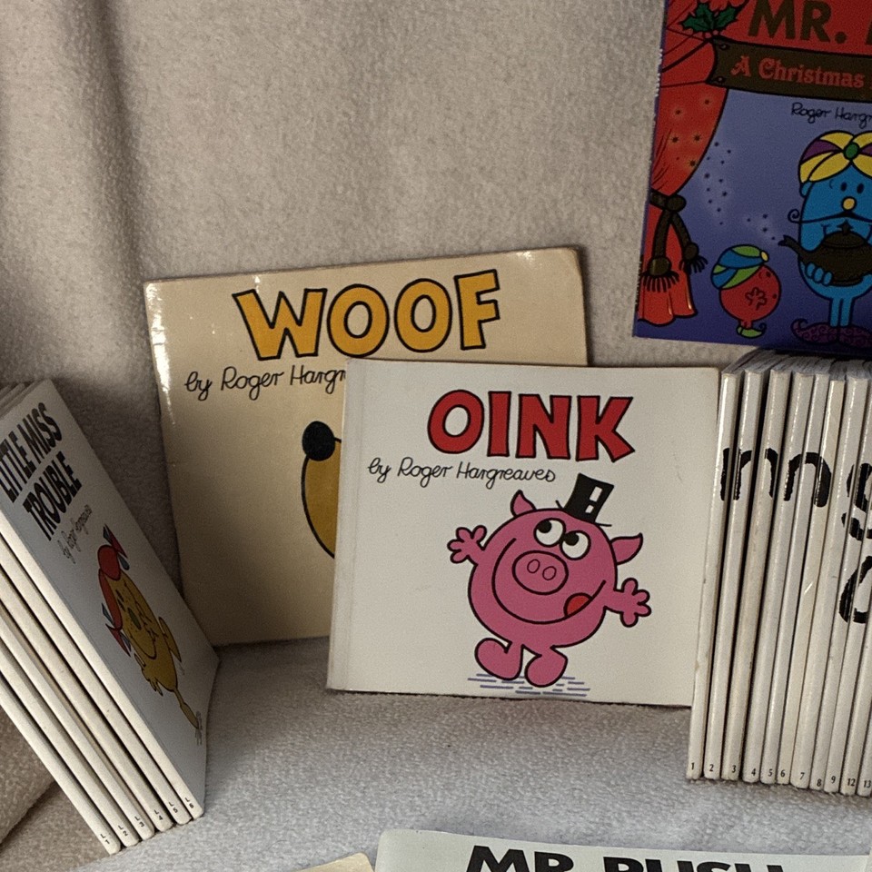 Large Vintage Mr. Men & Little Miss Paperback Book Bundle / Job Lot 45 ...