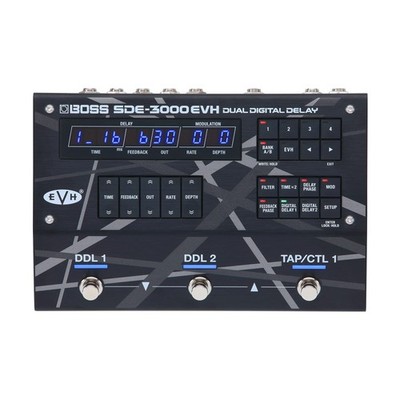 BOSS SDE-3000EVH Special Edition Eddie Van Halen Dual Digital Delay Pedal | 8...
