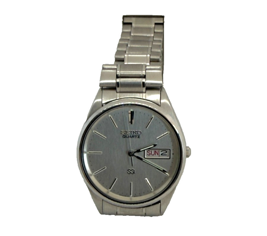 Vintage 1980's Seiko SQ 8123-8000 Day/Date Japan Watch - Gem