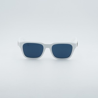 Dior DIORB23 S1I 50B0 Shiny White/Blue 55-18-140 Sunglasses New