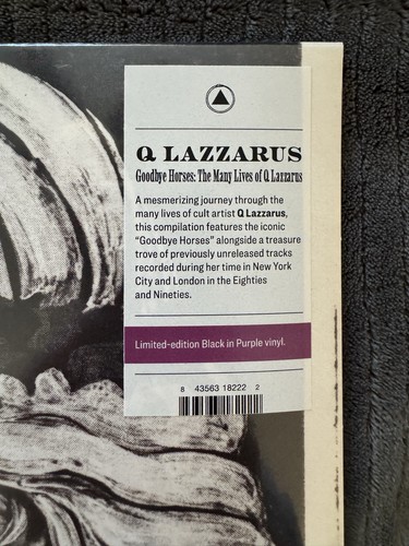 Q Lazzarus - Goodbye Horses Vinyl LP: Turntable Lab Exclusive /300 - Picture 3 of 4