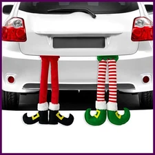2025 New Year Christmas Elf Santa Legs Car Accessories Christmas Decor