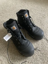 Carhartt Men's 6" WP Leather Ground Force Composite Toe Work Boots Black Sz 13 M