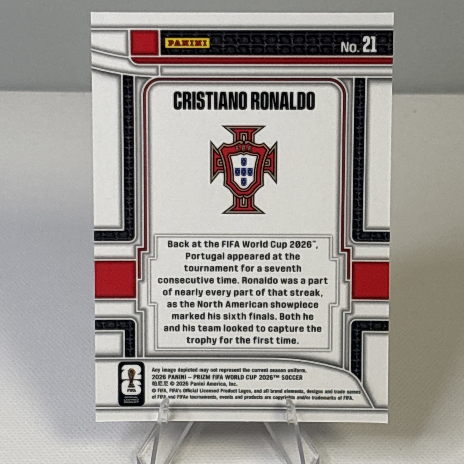 Cristiano Ronaldo Panini 2026 Prizm FIFA World Cup Scorers Club Portugal #21 view 11
