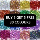 10g Holographic Hexagon Chunky Glitter Nail Art Face Eye Body Hair Tattoo Powder