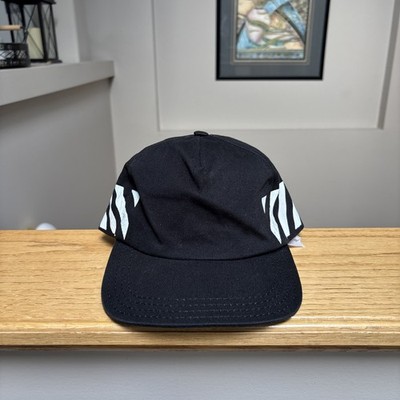 Off-White Black & White Dial Logo Baseball Hat Cap - MSRP: $450 - Authentic