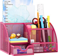 7 FäCher Metall Schreibtisch Organizer StiftköCher Vielseitig Utensilienschalen