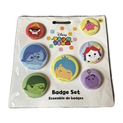 Disney Store Pixar INSIDE OUT x 7 Pin Anstecker Set Disney Tsum Tsum Neu 