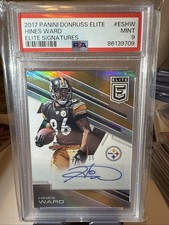 2017 Panini Elite Hines Ward Elite Signatures /15 PSA 9 POP 1 None Higher