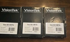 Lot Of 3 Visiontek Radeon 3650 512mb Pcie Graphics Cards In Boxes