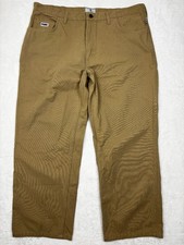 Tyndale FR Flame Resistant Work Pants 40x29 Tan FRMC Cat2 M295T Wide Leg Jeans