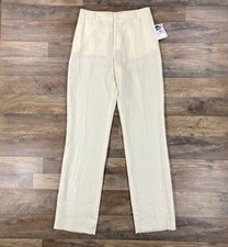 Polo Ralph Lauren Pants Womens 18 Linen Chino Un Hemmed 30x34 Made In Italy NEW