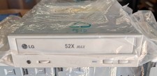Vintage LG GCR-8521B 52X MAX Beige IDE CD-ROM Drive PATA Retro PC Win 98 NOS