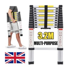New Multi-Purpose Telescopic Ladder Extension Portable Foldable Ladder 3.2M