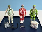 1986 Vintage Hasbro Gijoe Iceberg, Lifeline, & Sci Fi Action Figure Lot