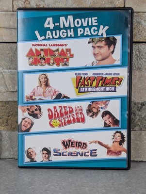 DVD 4-Movie Laugh Pack National Lampoons Animal House Weird Science Dazed Confus