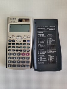 Casio FC-200V Financial Consultant Business Scientific Calculator W Cover Case