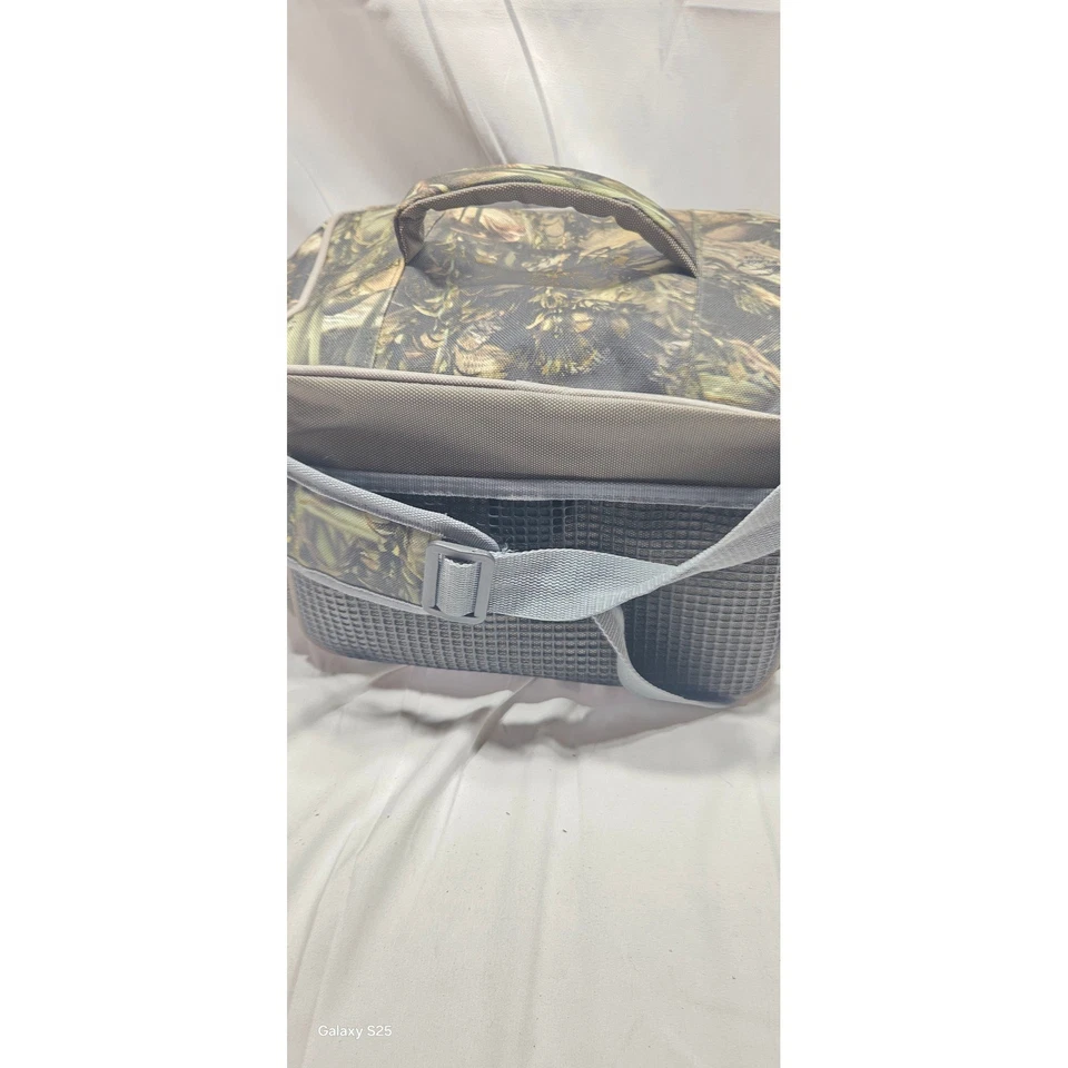 Bolsa de aparejos de pesca de camuflaje Plano con múltiples compartimentos y bandeja de almacenamiento Foto 4 de 4