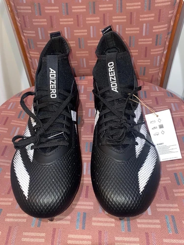 Scarpe da calcio Adidas Adizero Impact nere nuove taglia 11 sneakers sportive IE9661