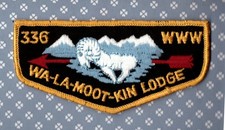 NW OA : Wa-La-Moot-Kin  336  F 2e   -Mint-  123 x 59mm  Dark Yellow