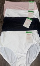 Warners Womens Hi-Cut Underwear Nylon Smooth Over High Waist 4-Pair A  L