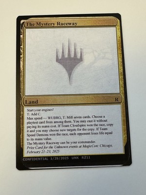 Mystery Raceway MagicCon Chicago 2025 Unknown Event Playtest MTG Magic Gathering