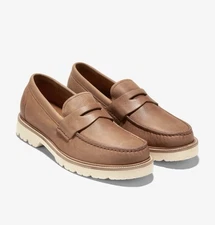 Cole Haan Men's American Classics Slip On Penny Loafers Size 9.5 Alabaster Gleam