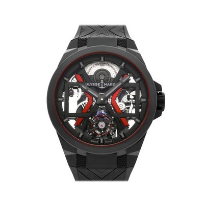 Ulysse Nardin Executive Blast Tourbillon Titanium Auto 45mm Watch 1723-400/BLACK