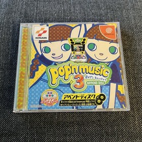 Pop'n Music 3 Append Disc Dreamcast Game with Spine Card DC Japanese NTSC-J
