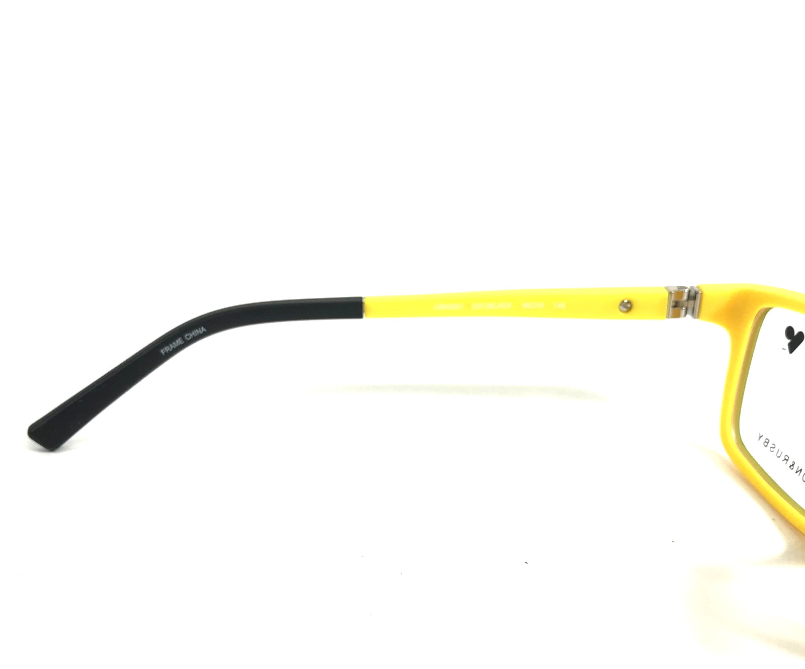 Lenton & Rusby Kids Eyeglasses Frame LRK4501 001 BLACK Yellow Full Rim 49-15-135