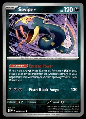 Seviper 062/094 - Phantasmal Flames - Uncommon NM