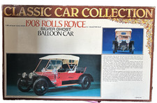   RARE Vintage Bandai 1908 Rolls Royce Silver Ghost Balloon Car Tin Toy Japan  