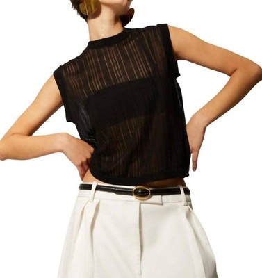 Autumn Cashmere Variegated Rib Muscle Tee Size L