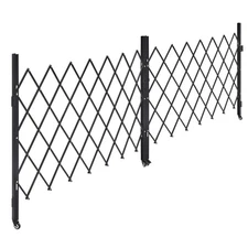 Uimoso Double Folding Security Gate Lockable Scissor Gate 145.67 x 63.19 in(WxH)