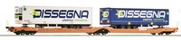 "Roco H0 77395 Doppeltaschen-Gelenkwagen T3000E \"Dissenga\" Der Wascosa NEU + Ovp"